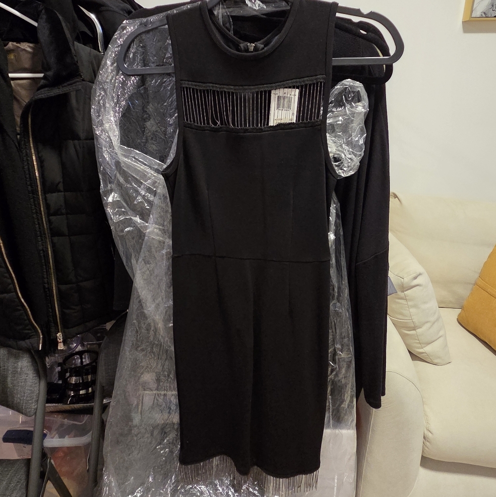 French Connection Elegant Black Sleeveless Dress
